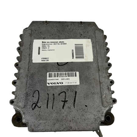 Motor ECU renoverad, utbytes